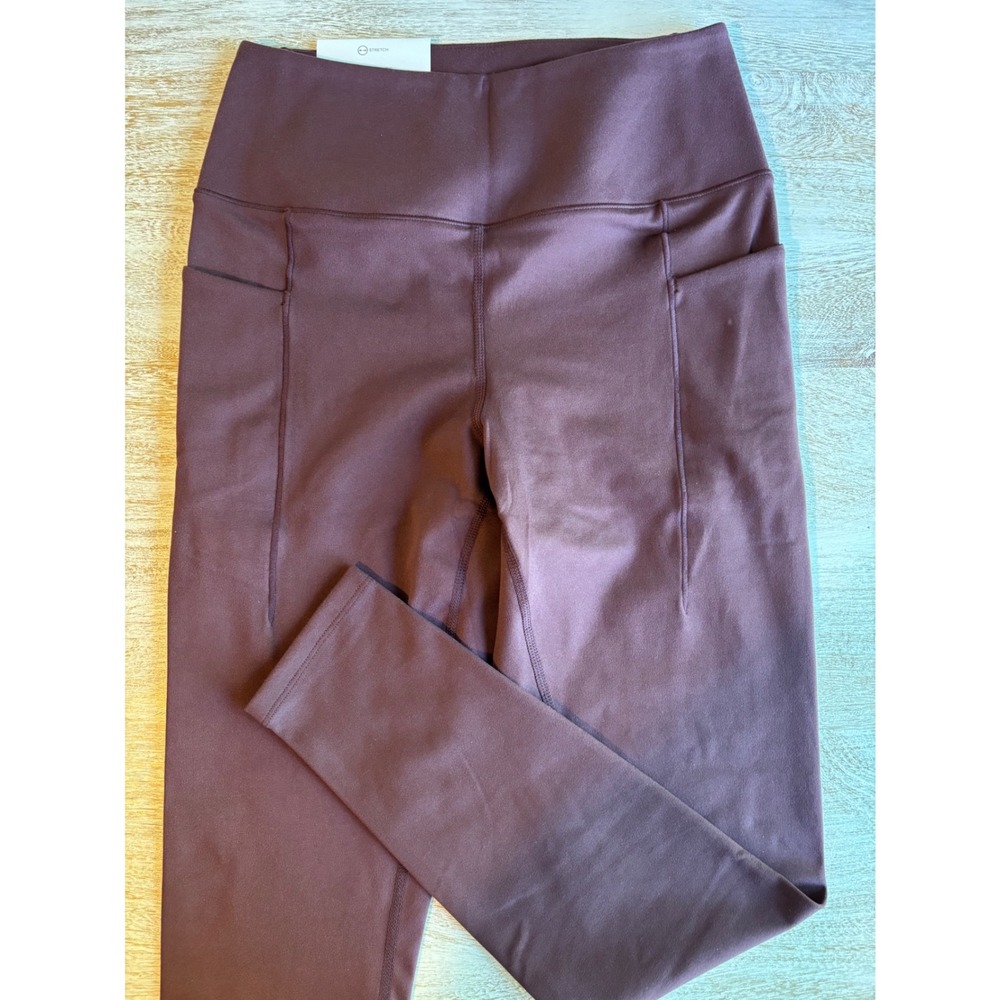 NWT Danskin Satin Stitch 7/8 Legging Womens Small Sassafras Purple High Rise 25"